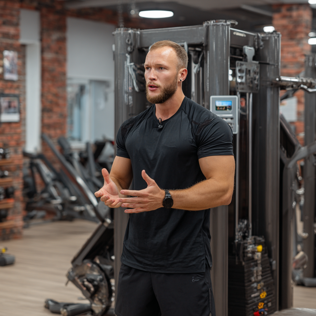 Професійний тренер демонструє техніку