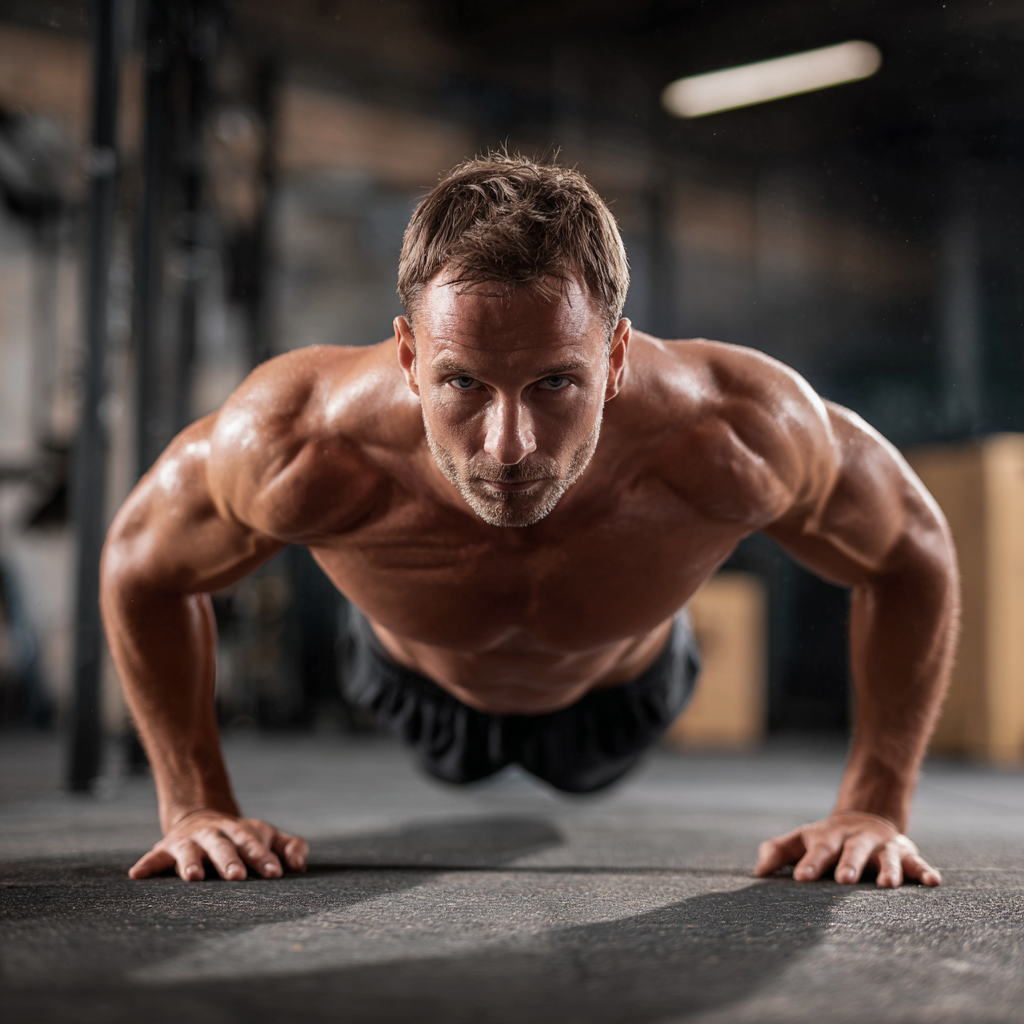 Чоловіки тренуються разом